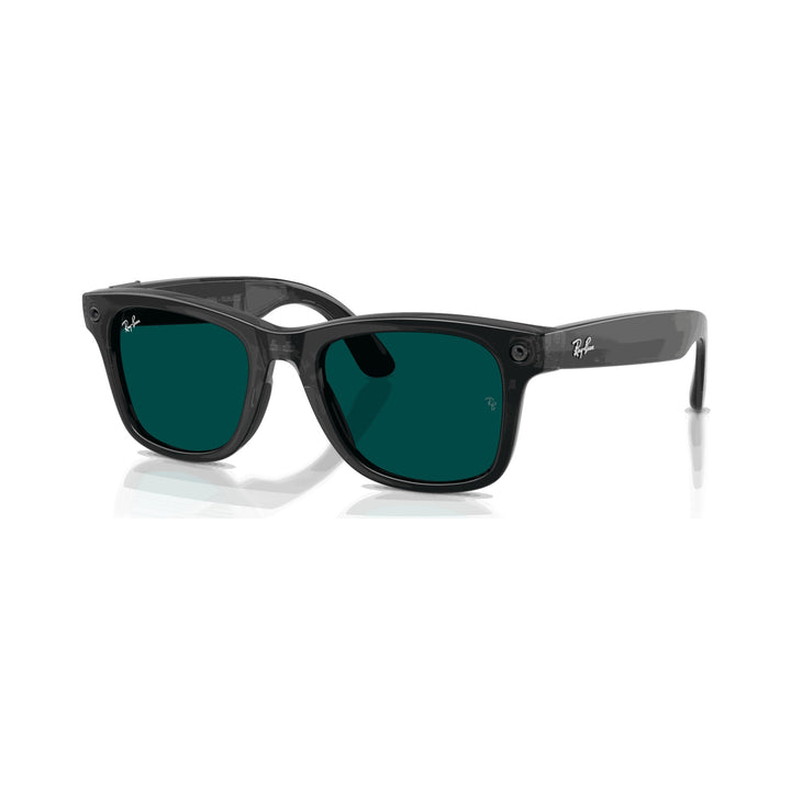 Ray-Ban Meta Gen 3 | RW4011 Wayfarer M | Transparent Black Transitions Aquamarine