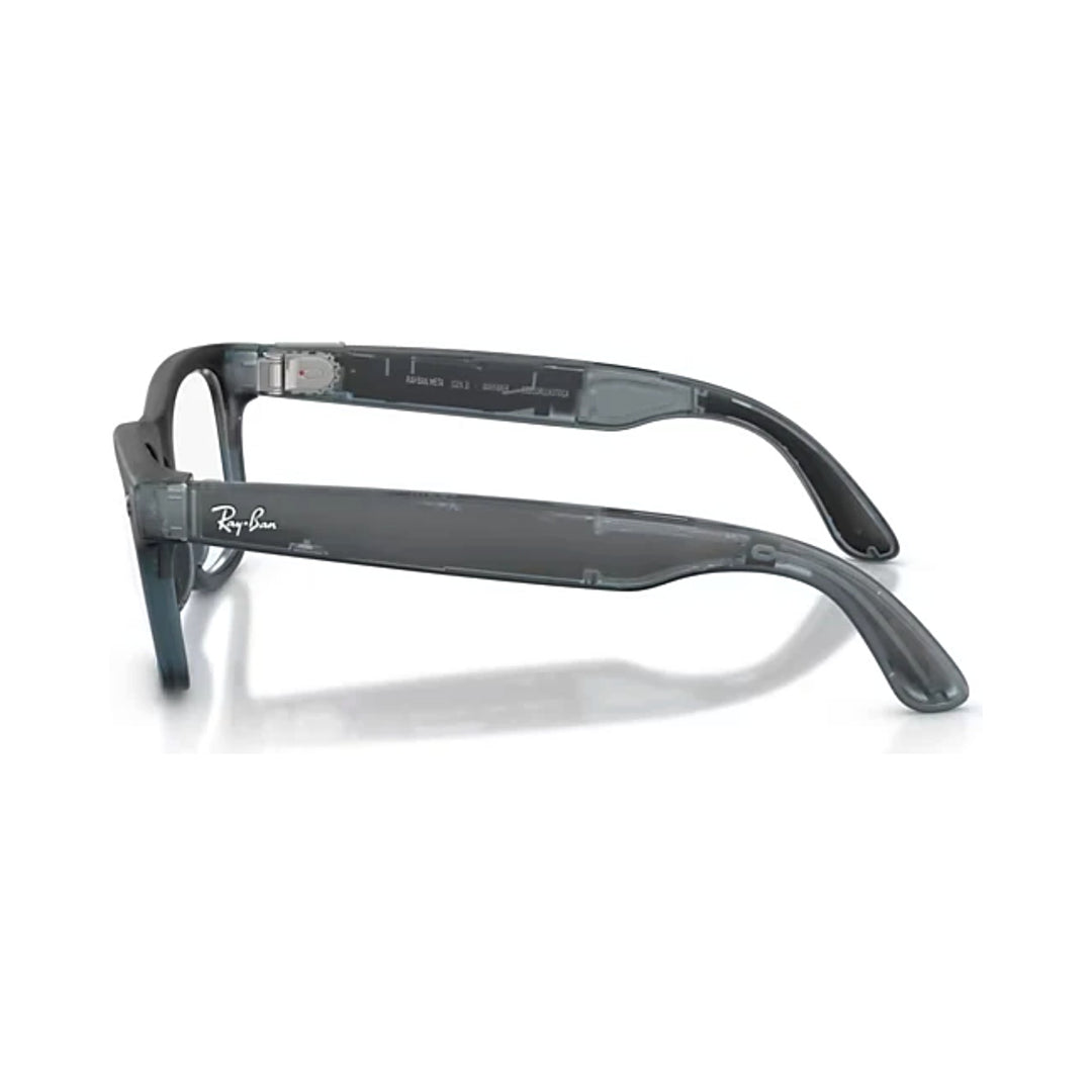 Ray-Ban Meta Gen 3 | RW4011V Wayfarer L | Transparent Matte Ocean Blue Optical