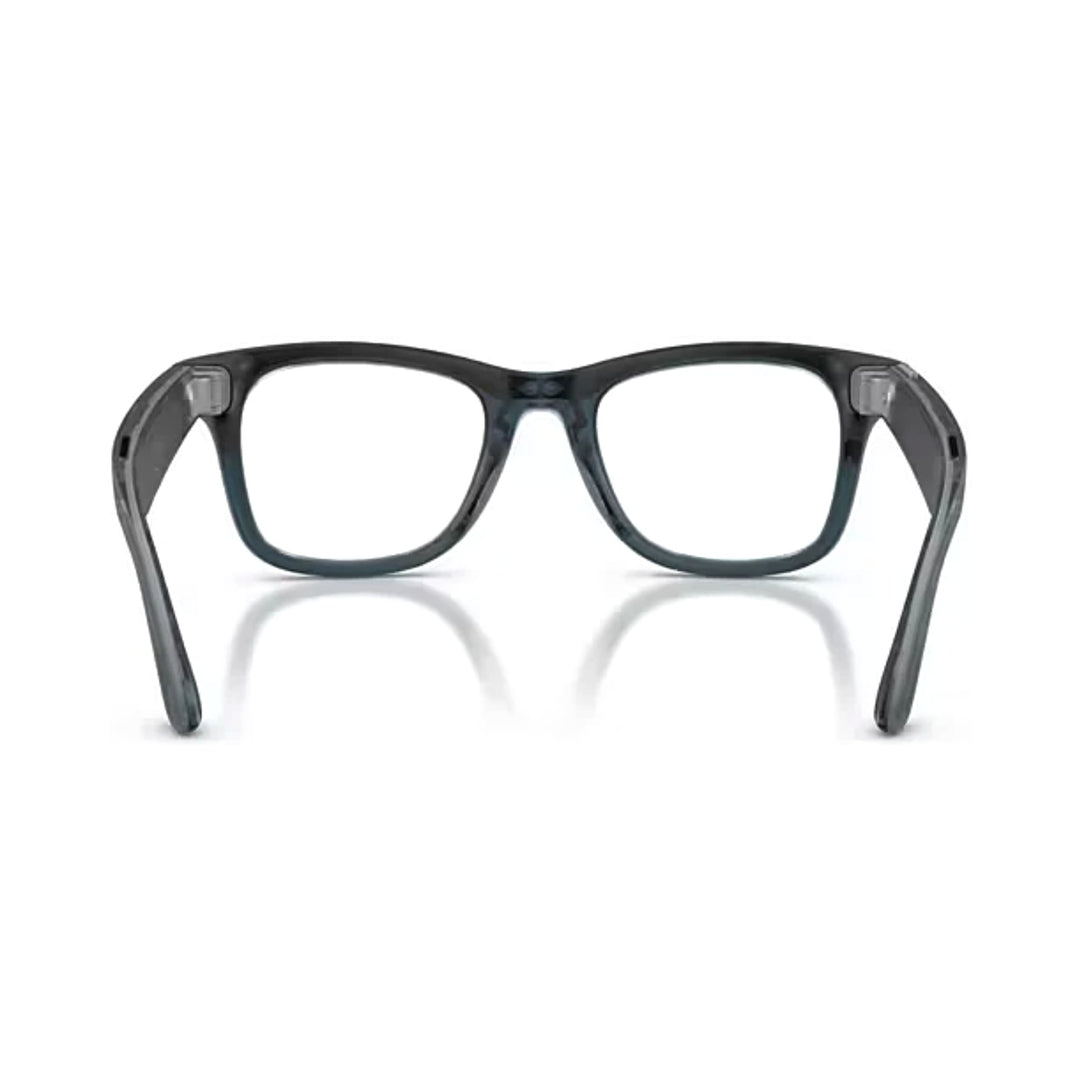 Ray-Ban Meta Gen 3 | RW4011V Wayfarer L | Transparent Matte Ocean Blue Optical