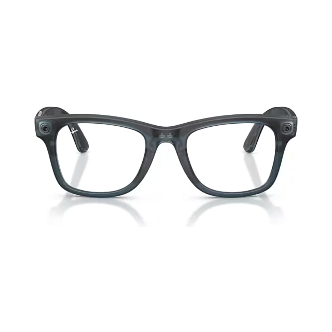 Ray-Ban Meta Gen 3 | RW4011V Wayfarer M | Transparent Matte Ocean Blue