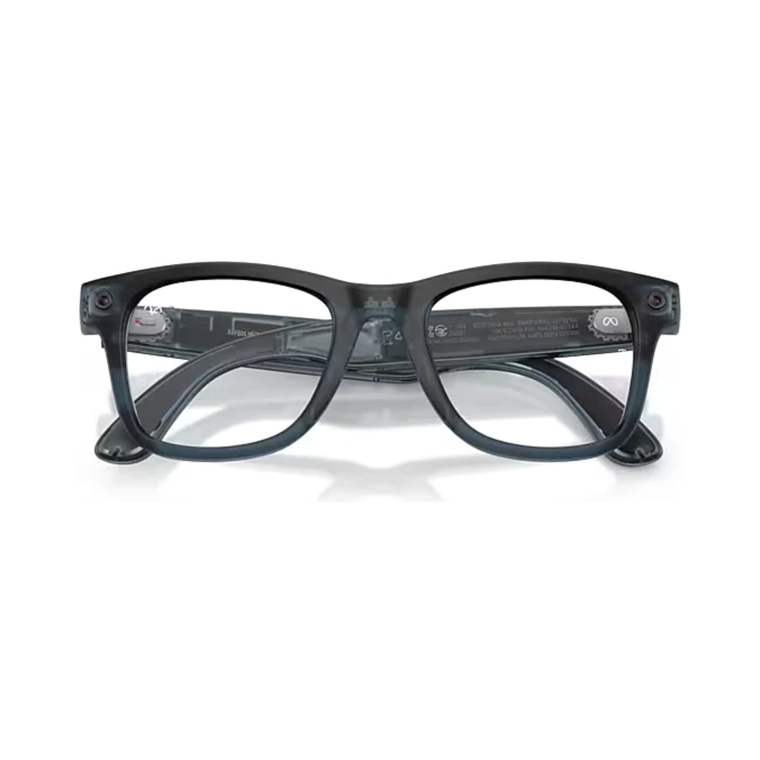 Ray-Ban Meta Gen 3 | RW4011V Wayfarer M | Transparent Matte Ocean Blue