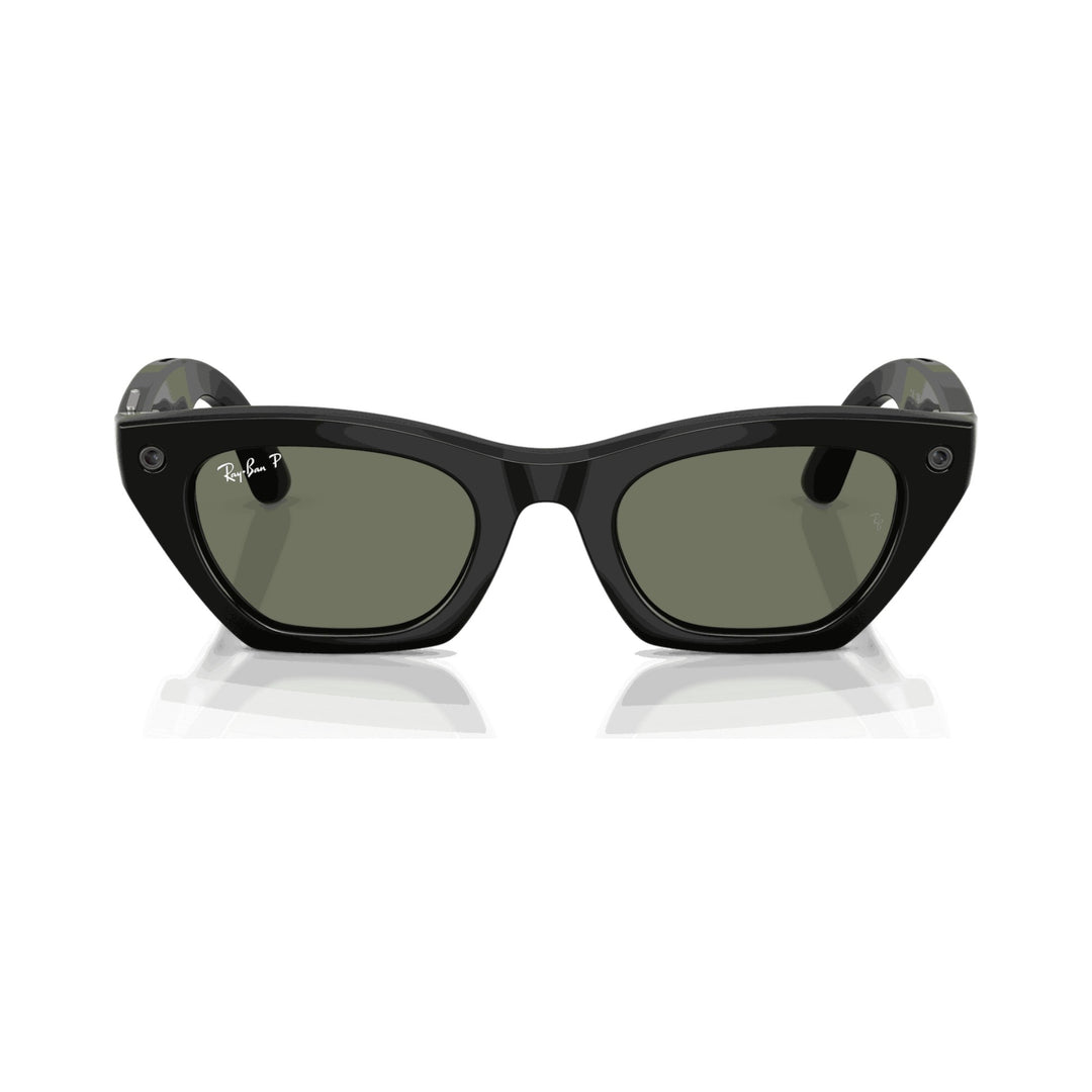 Ray-Ban Meta Gen 3 | RW4015 Zena | Shiny Black G15 Green Polarised