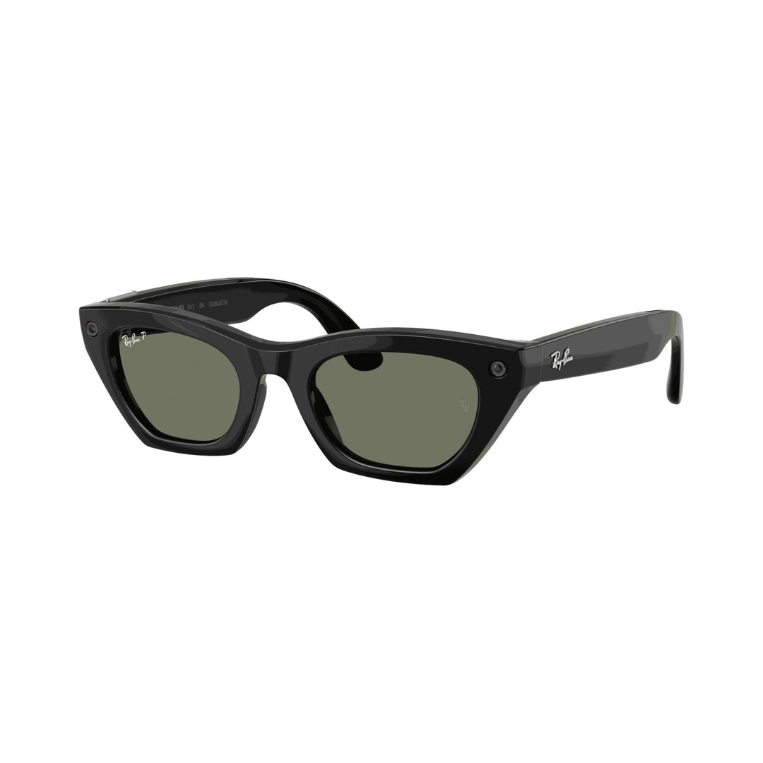 Ray-Ban Meta Gen 3 | RW4015 Zena | Shiny Black G15 Green Polarised