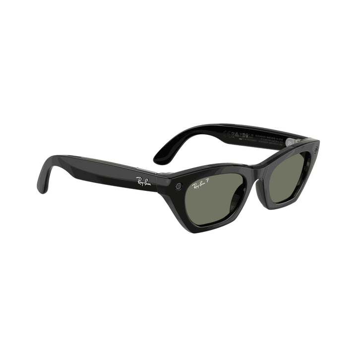 Ray-Ban Meta Gen 3 | RW4015 Zena | Shiny Black G15 Green Polarised