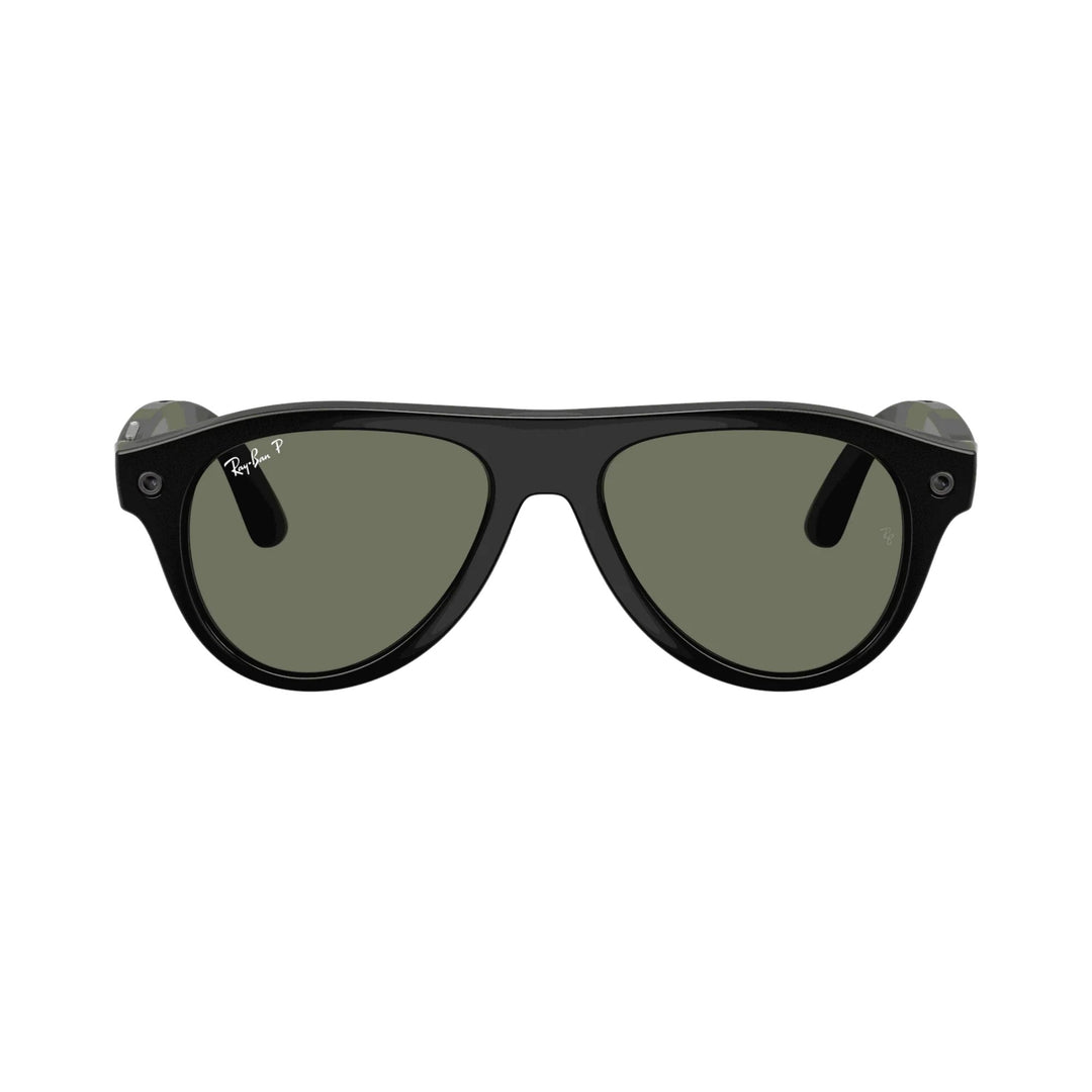 Ray-Ban Meta Gen 3 | RW4016 Aviator | Shiny Black G15 Green Polarised
