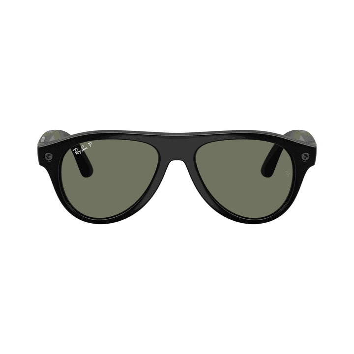 Ray-Ban Meta Gen 3 | RW4016 Aviator | Shiny Black G15 Green Polarised