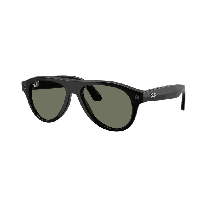 Ray-Ban Meta Gen 3 | RW4016 Aviator | Shiny Black G15 Green Polarised