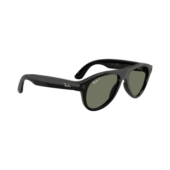 Ray-Ban Meta Gen 3 | RW4016 Aviator | Shiny Black G15 Green Polarised