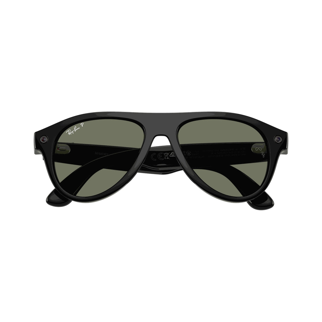 Ray-Ban Meta Gen 3 | RW4016 Aviator | Shiny Black G15 Green Polarised